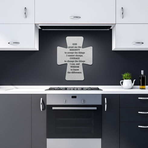 #1 Faith Integrated Cross Metal Wall Art