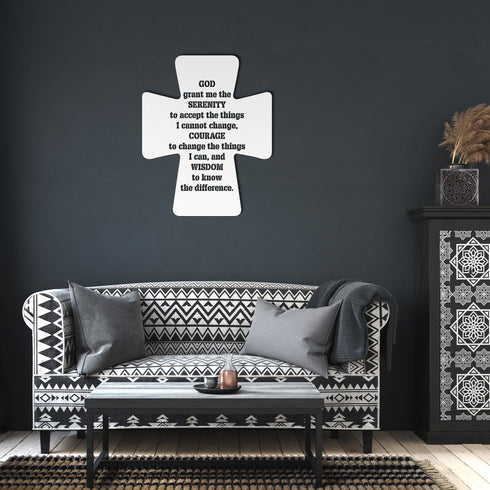 #1 Faith Integrated Cross Metal Wall Art
