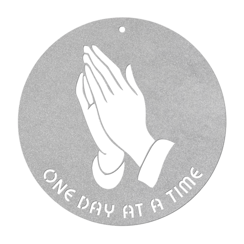 #207 - One Day at a Time Metal Wall Art