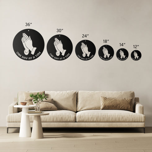 #207 - One Day at a Time Metal Wall Art