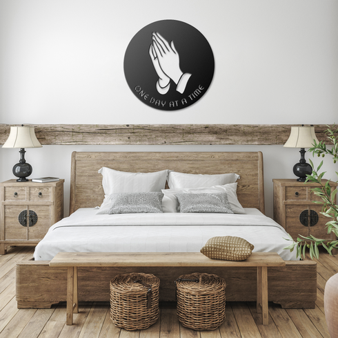 #207 - One Day at a Time Metal Wall Art