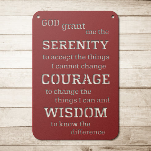 #209 - God Grant Me Metal Wall Art
