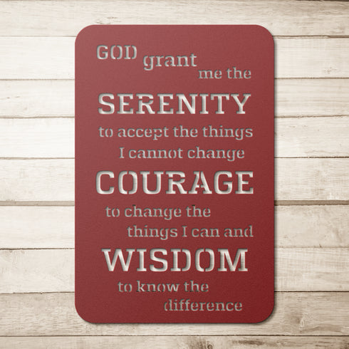 #209 - God Grant Me Metal Wall Art