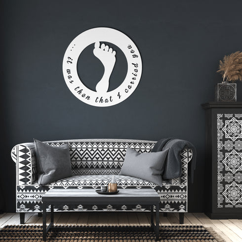 Footprints in the Sand Metal Wall Art #188