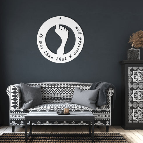 Footprints in the Sand Metal Wall Art #188