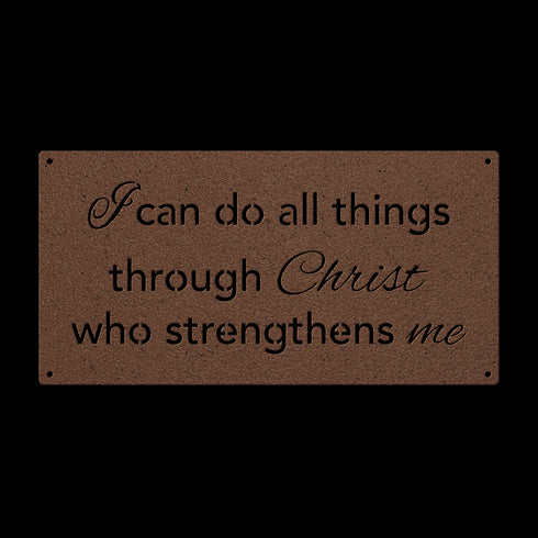 I Can Do All Things – Philippians 4:13 metal wall art
