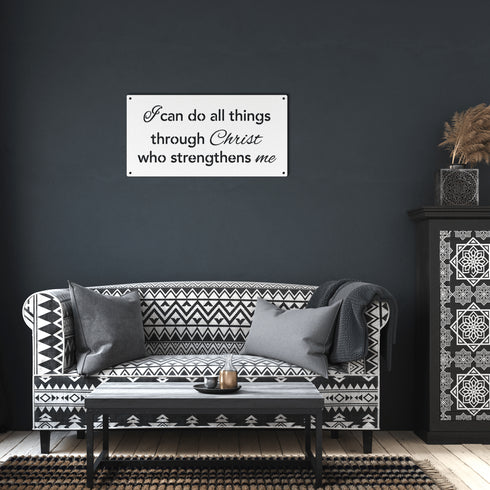 I Can Do All Things – Philippians 4:13 metal wall art