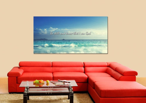 #1 Be Still and Know That I am God Canvas Print
