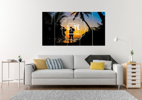 1 Corinthians 13:18 Wall Art Canvas Print