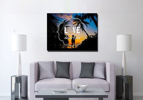 1 Corinthians 13:18 Wall Art Canvas Print