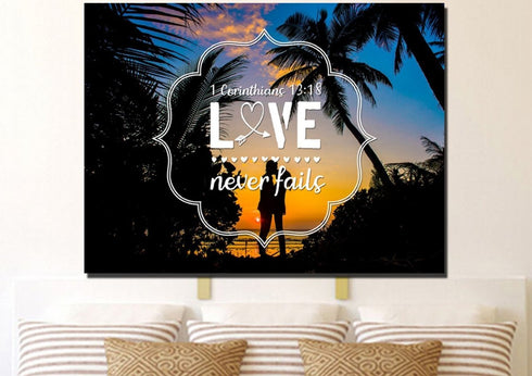 1 Corinthians 13:18 Wall Art Canvas Print