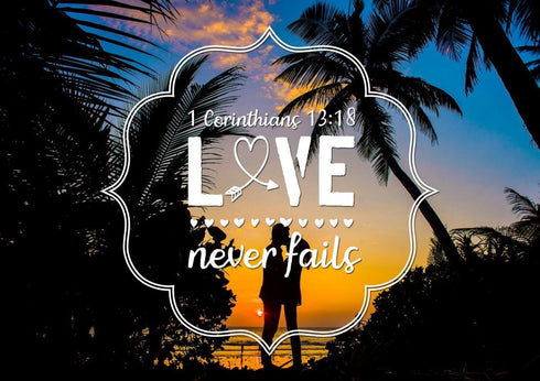 1 Corinthians 13:18 Wall Art Canvas Print