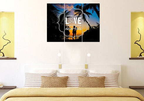 1 Corinthians 13:18 Wall Art Canvas Print