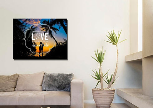 1 Corinthians 13:18 Wall Art Canvas Print