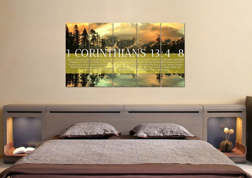 1 Corinthians 13:4-8 Canvas Wall Art