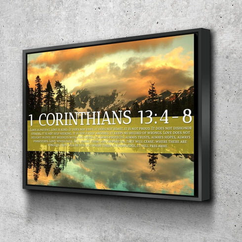 1 Corinthians 13:4-8 Canvas Wall Art