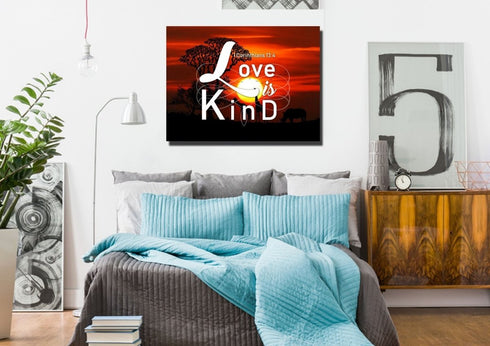 1 Corinthians 13:4 Canvas Wall Art Print