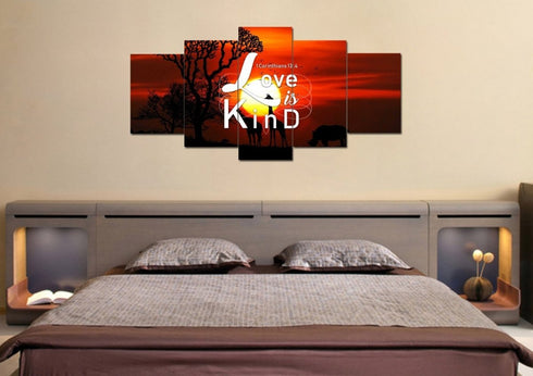 1 Corinthians 13:4 Canvas Wall Art Print