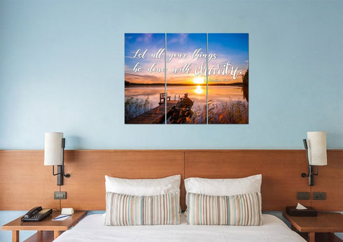 1 Corinthians 16:14 Canvas Wall Art