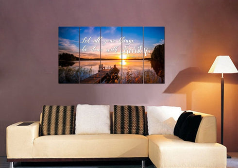 1 Corinthians 16:14 Canvas Wall Art