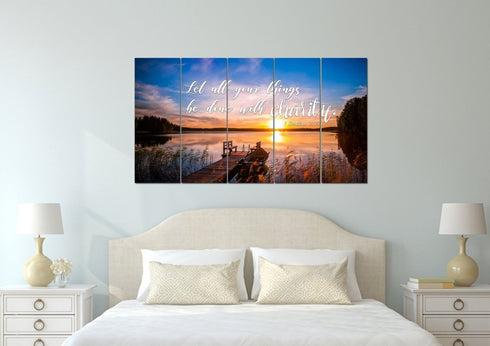 1 Corinthians 16:14 Canvas Wall Art