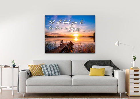 1 Corinthians 16:14 Canvas Wall Art