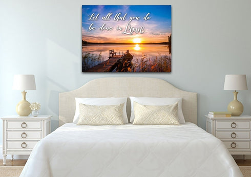 1 Corinthians 16:14 Canvas Wall Art