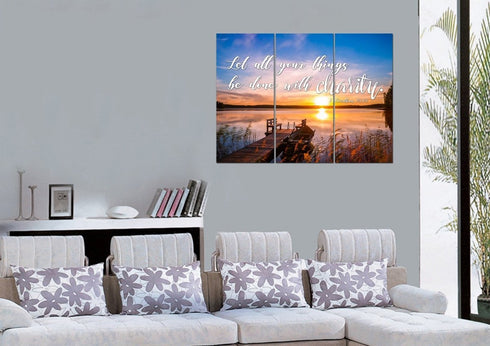 1 Corinthians 16:14 Canvas Wall Art