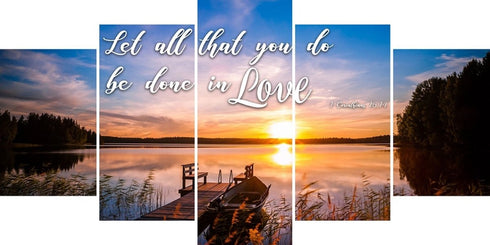 1 Corinthians 16:14 Canvas Wall Art