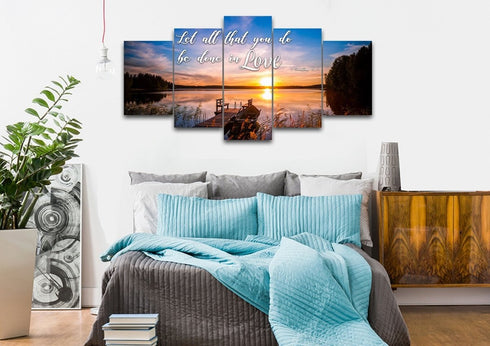 1 Corinthians 16:14 Canvas Wall Art