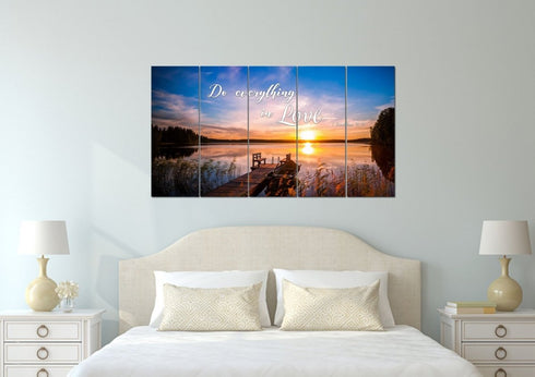 1 Corinthians 16:14 NIV #1 Do everything in Love Canvas Wall Art Print