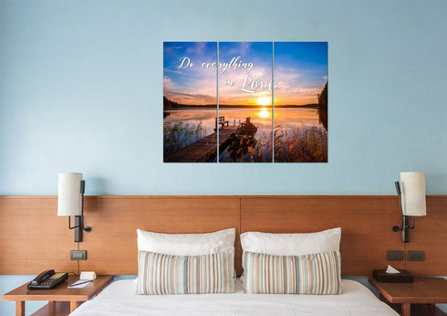 1 Corinthians 16:14 NIV #1 Do everything in Love Canvas Wall Art Print