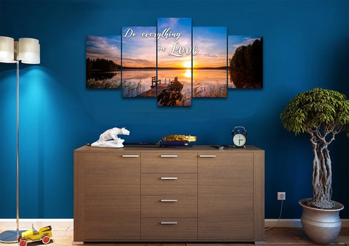 1 Corinthians 16:14 NIV #1 Do everything in Love Canvas Wall Art Print