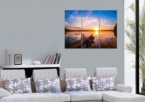 1 Corinthians 16:14 NIV #1 Do everything in Love Canvas Wall Art Print