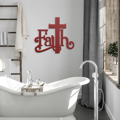 #1 Faith Metal Sign