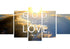 1 John 4:16 God is Love Canvas Wall Art Print