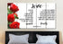 #1 Left Roses & Love is Patient, Love is Kind Canvas Print