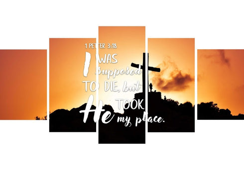 1 Peter 3:18 Canvas Wall Art Print