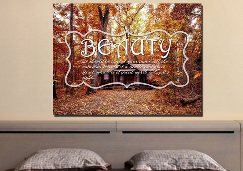 1 Peter 3:4 Canvas Wall Art Print