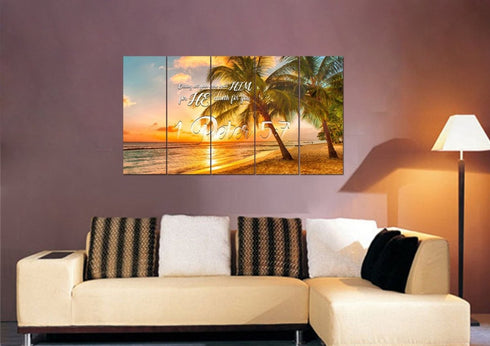 1 Peter 5:7 KJV Canvas Wall Art Print