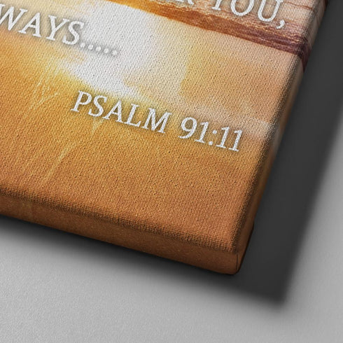 #1 Psalm 91:11 Angels Charge Over You & Beach Sunrise Wall Art