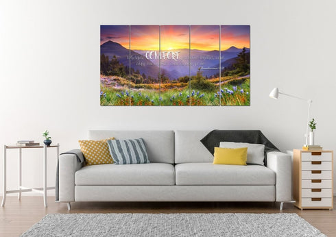 1 Thessalonians 5:11 KJV Comfort Yourselves Together Bible Verse Canvas Wall Art