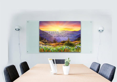 1 Thessalonians 5:11 NIV Encourage One Another Canvas Wall Art Print