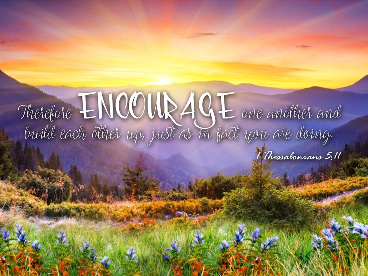 1 Thessalonians 5 11 NIV Encourage One Another Canvas Wall Art Print 1-thessalonians-5-11-niv-encourage-one-another-canvas-wall-art-print
