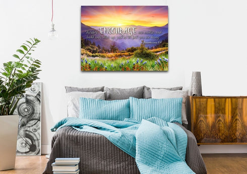 1 Thessalonians 5:11 NIV Encourage One Another Canvas Wall Art Print