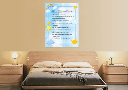 10 Commandments for Kids #11 Wall Art