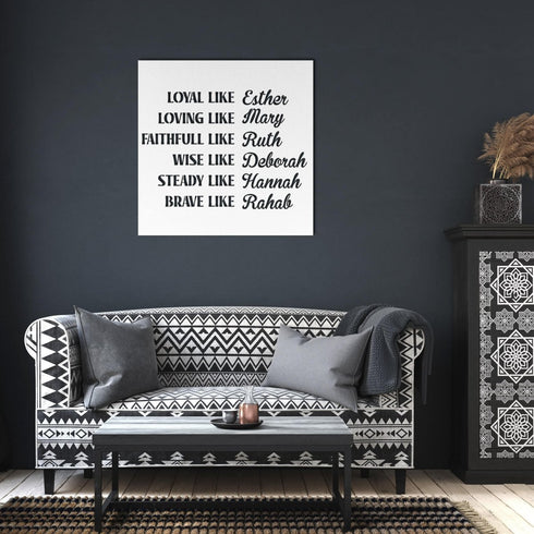 #101 - Famous Women of the Bible Metal Sign