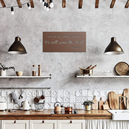 #104 - Joshua 24:15 Metal Sign