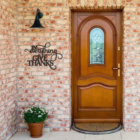 #109 - In Everything Give Thanks Metal Sign