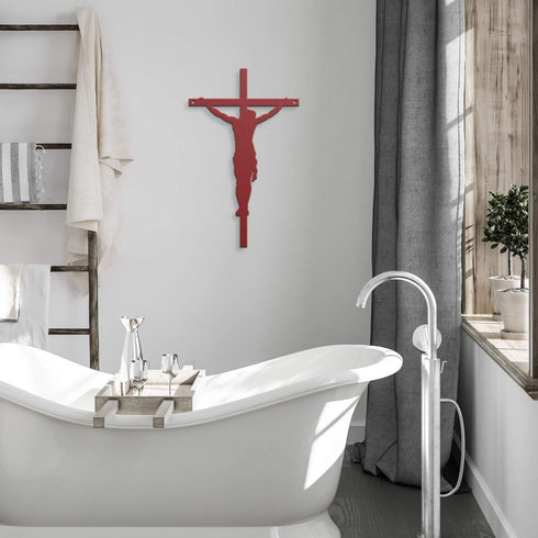 #113 - Jesus on the Cross Metal Sign